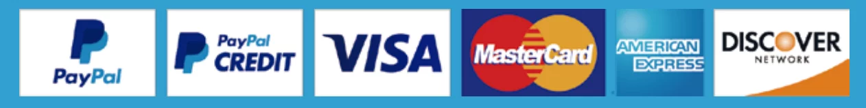 Visa MasterCard PayPal Amex