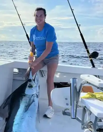 Sunset view after a successful day of fishing in Cabo San Lucas.