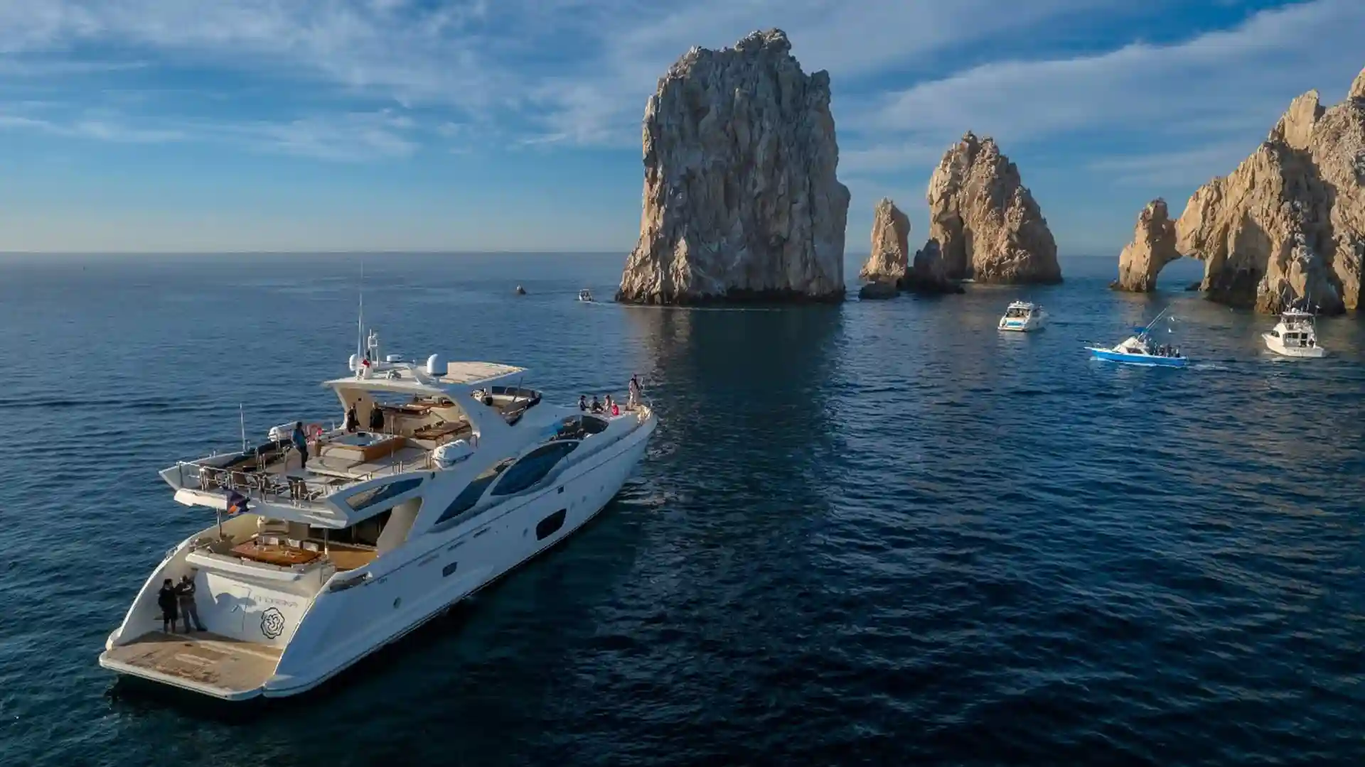 Luxury yacht from our Cabo San Lucas fishing fleet.